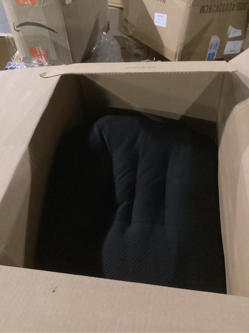 Condition photo showing Good Condition for similar to photo) shinnwa dining chair pads, patented design memory foam kitchen chair cushions with ties and washable cover, 17\" x 16\" x 2\", black black 1