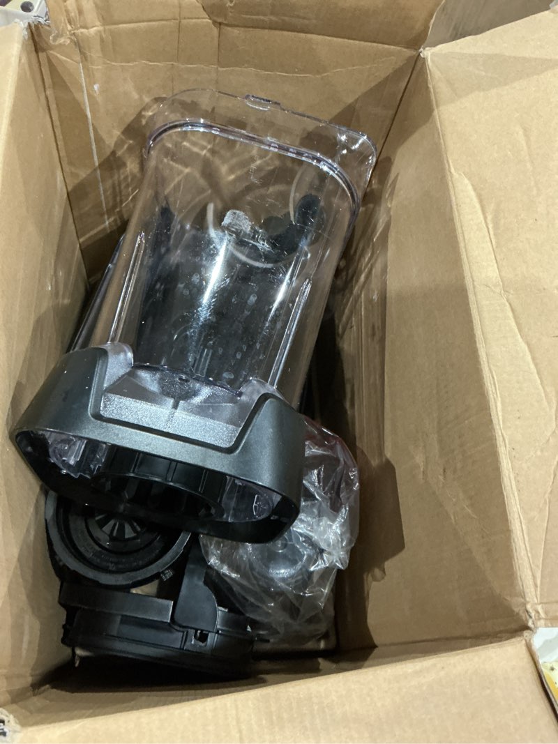 Condition photo showing Good Condition for ninja blender & food processor all-in-one | for-smoothies, food and more | kitchen countertop | includes 72 oz. pitcher & (2) 24 oz. to-go cups with lids | 1800 watt | black | tb301 blender + (2) 24-oz. cups
