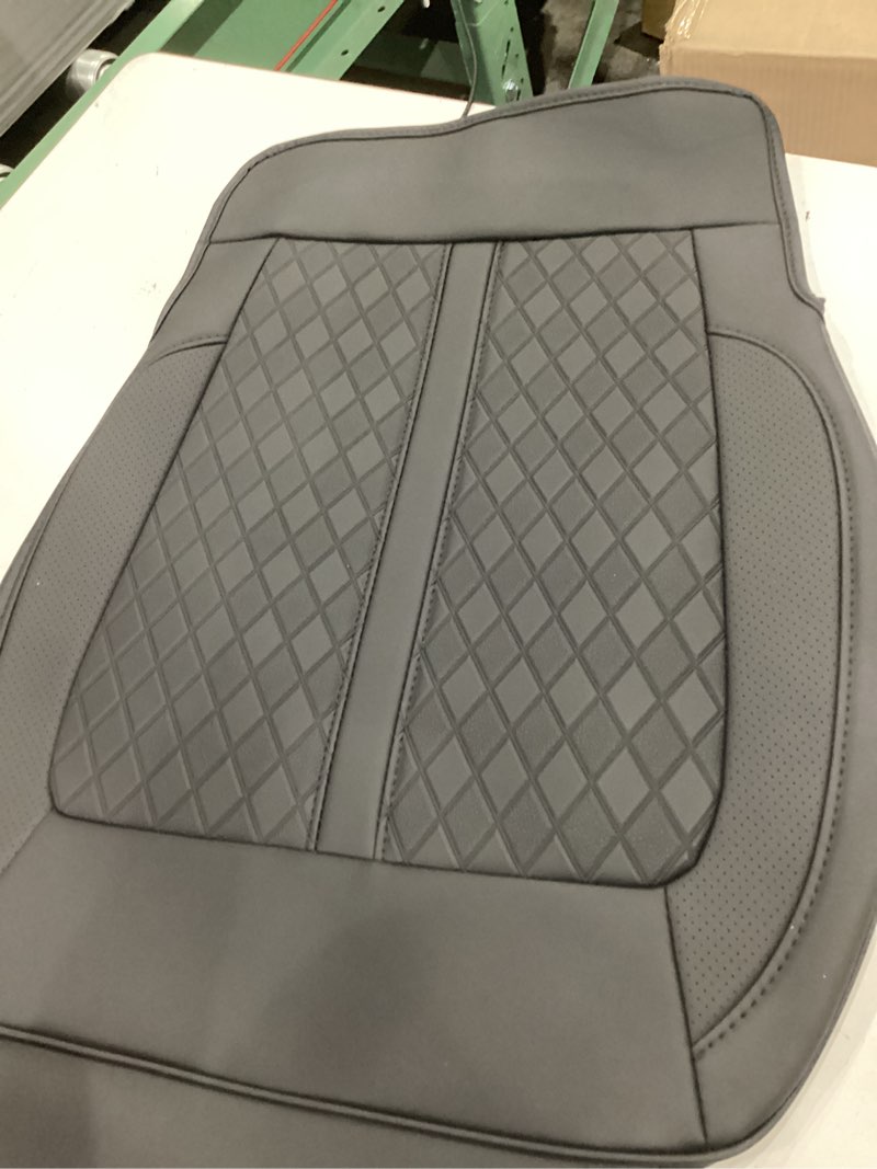 Condition photo showing Good Condition for similar giant panda front car seat covers custom fit for toyota rav4 camry highlander corolla prius corolla cross venza avalon, faux leather bucket seat covers, (black + gray/grey) 2-pack two front black&gray-classic style