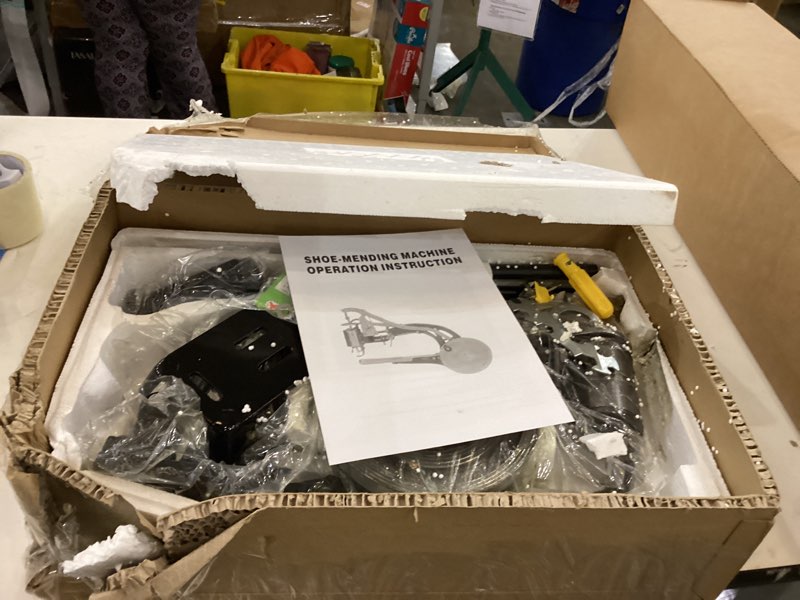 Shoe-mending machine operation instruction 