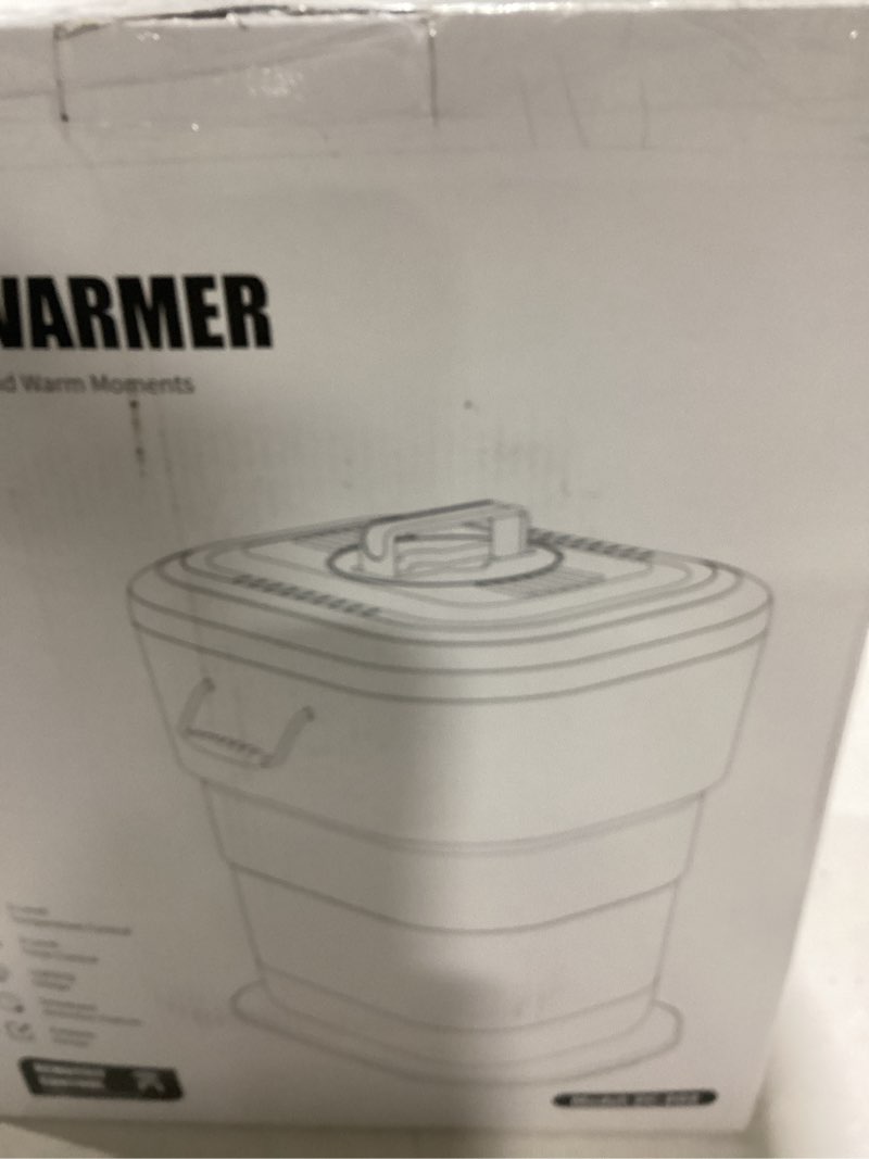 Condition photo showing New/Like New for Foldable Towel Warmer 27L,Retractable Portable Towel Warmers Bucket, Time Setting & Auto Shut-Off, 3 Heat Levels with Lighting,Heats Towels/Robes/Blankets, Ideal for Bathroom (Grey)