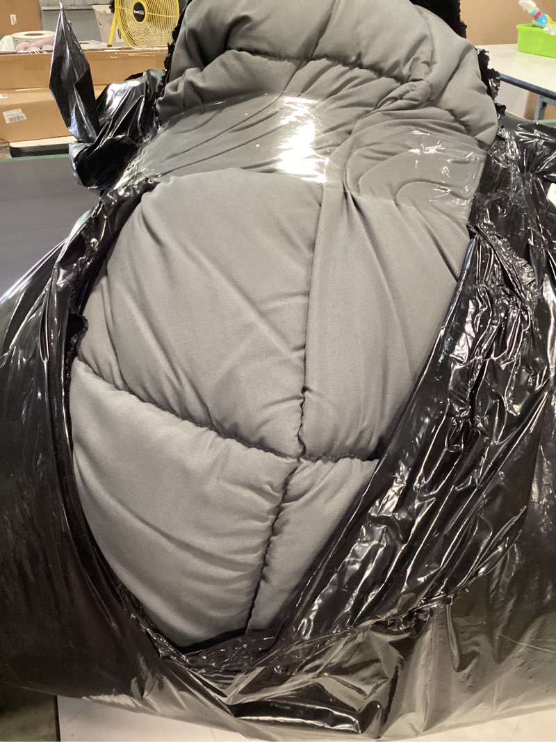 Condition photo showing As Is for texartist premium 2100 series queen comforter all season breathable grey comforter soft 4d spiral fiber quilted down alternative duvet insert with corner tabs luxury hotel style (88"x88") queen comforter grey comforter