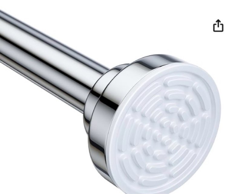 Utopia Alley Adjustable 72-Inch Double Shower Curtain Rods - Rust-Proof Aluminum with Rubber End Cap, Easy Installation - Extendable, Ideal for Bathroom, Retractable, Wall-to-Wall - No Drilling (Gold)