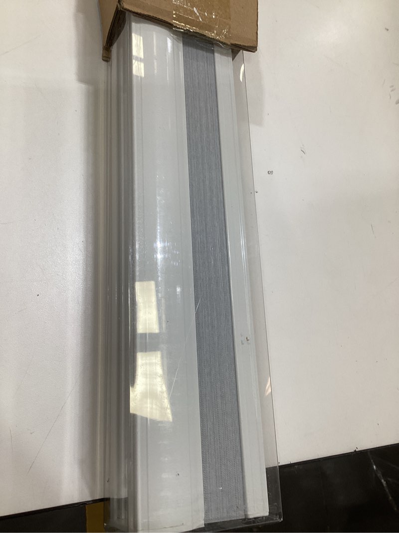 Condition photo showing As Is for changshade cordless cellular shades, blackout honeycomb shades for windows, pull down pleated blinds, easy to install for indoor windows and french doors,24" w x 48" h, white blackout white 24"w x 48"h