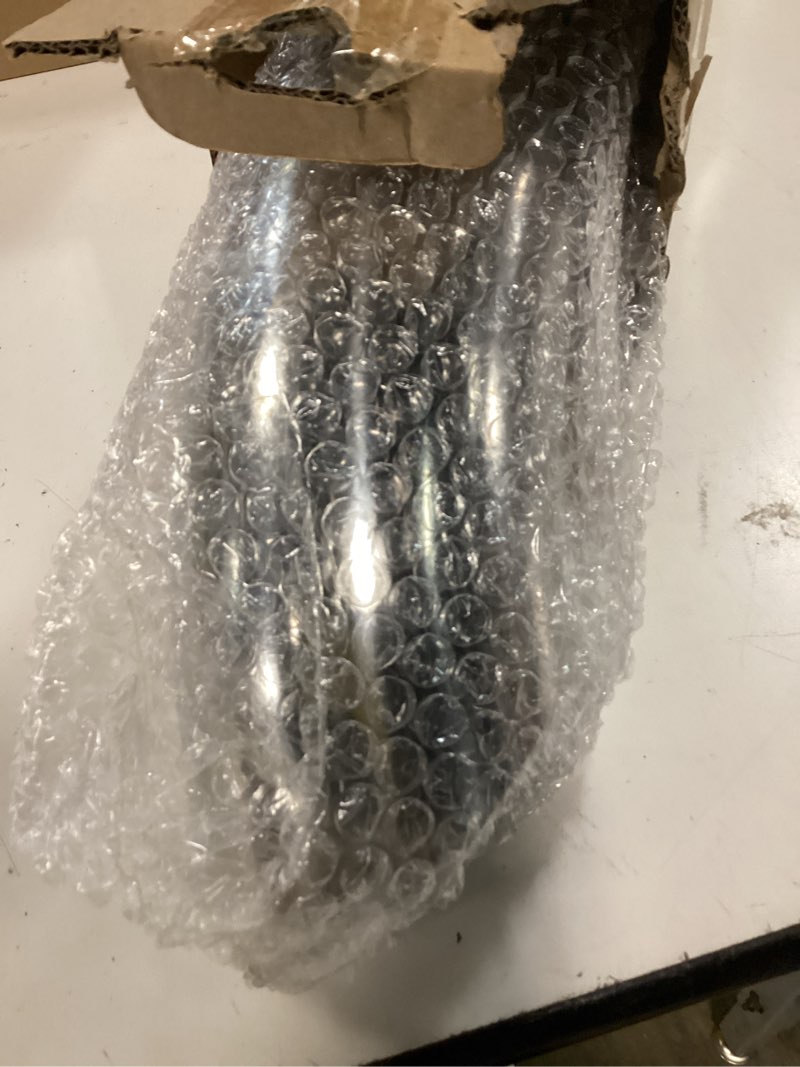 Condition photo showing New/Like New for universal 3.5 inch exhaust tip, 3.5" inlet/outlet professional polished stainless steel turn down exhaust tip for 3.5" outside diameter tailpipe, 12" overall length, bolt-on 3.5x3.5x12sr-td