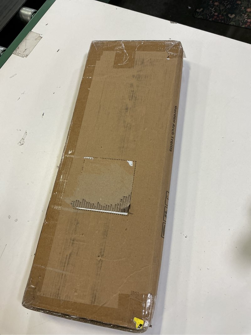 Condition photo showing New/Like New for Metal Garden Arch Trellis for Climbing Plants Outdoor, Garden Arbors and Arches, Wedding Arch Frame Archway, Christmas Party Decoration