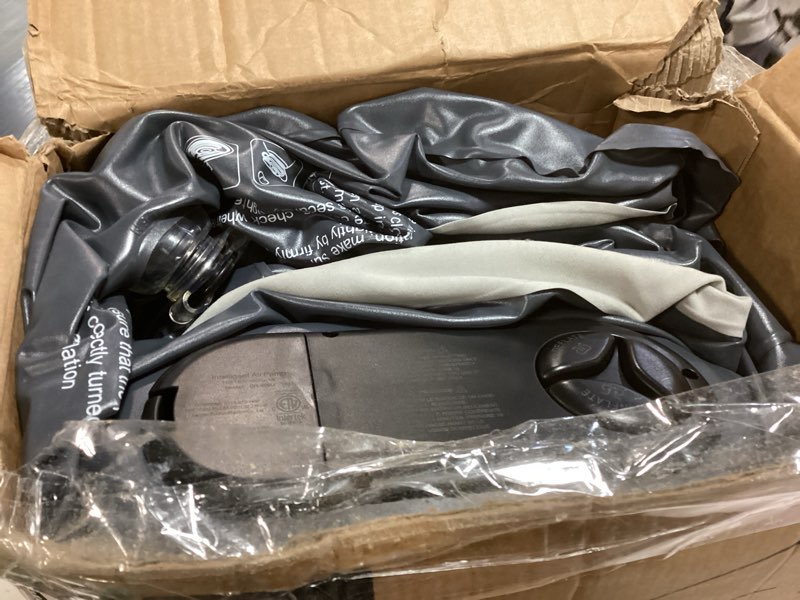 Condition photo showing As Is for InnoTruth Camping Air Mattress, Full Size with Built in Pump, Inflatable Mattress Blow up Mattress, Family Choice Award Winner-13 Colchones Inflables Foldable Air Bed for Guest & Home, Grey Grey Full