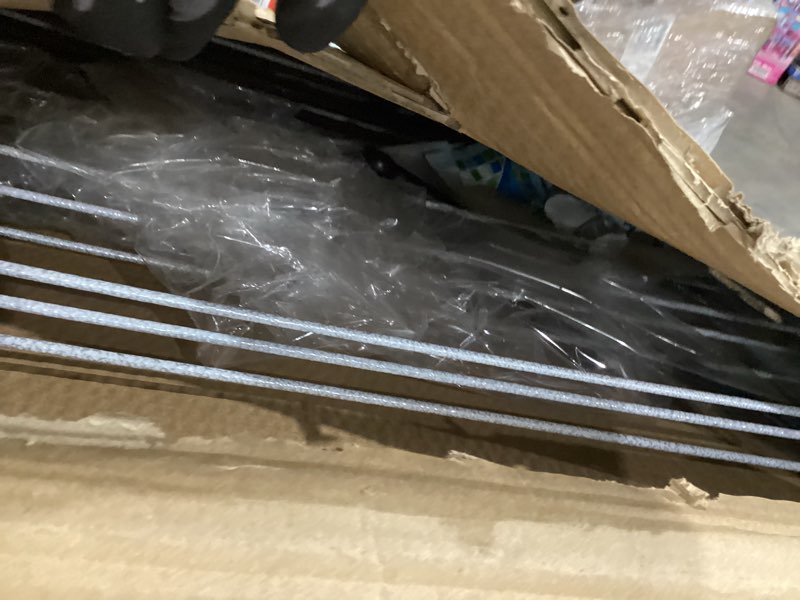 Condition photo showing As Is for KeingGcopr Foldable Clothes Drying Rack | Portable Collapsible Laundry Drying Rack | Use for Indoor & Outdoor | Space Saving | Black 54"x24"x17" | Easy to Assemble