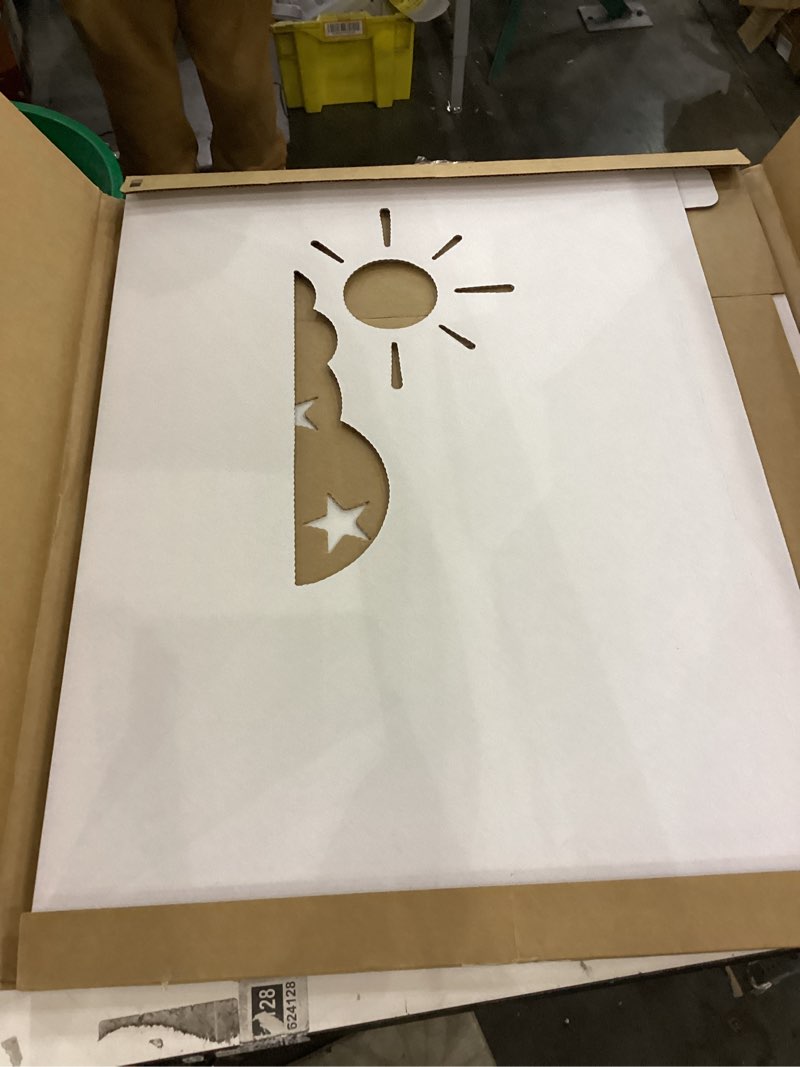 Condition photo showing New/Like New for Easy Playhouse - Kids Art and Craft for Indoor and Outdoor Fun, Color, Draw, Doodle on this Blank Canvas – Decorate and Personalize a Cardboard Fort, 34" X 27" X 48" - Made in USA, Age 3+