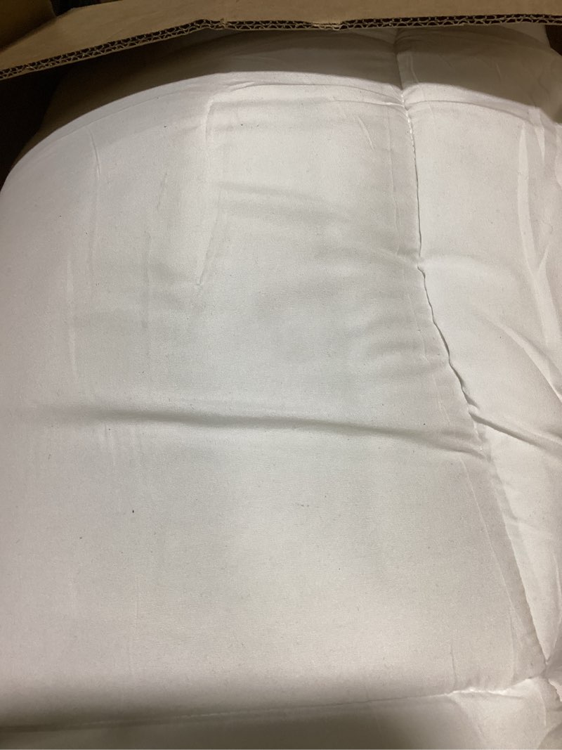 Condition photo showing As Is for King Mattress Topper Extra Thick Pillowtop Cooling Mattress Topper Plush Mattress Pad Cover Protector with 8-21 Inch Deep Pocket 3D Snow Down Alternative Fill White White King