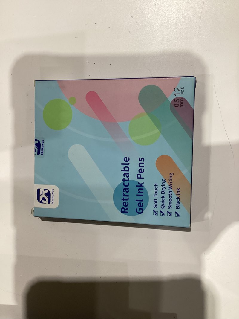 Condition photo showing New/Like New for Retractable Gel Pens 12pcs, 0.5mm Fine Point, Quick Drying Black Ink, Smooth Writing, No smear, No skipping, Aesthetic Pens for Journaling, Note Taking, Office Pens for Women and Men Oval Clip Morandi?12 Pcs?