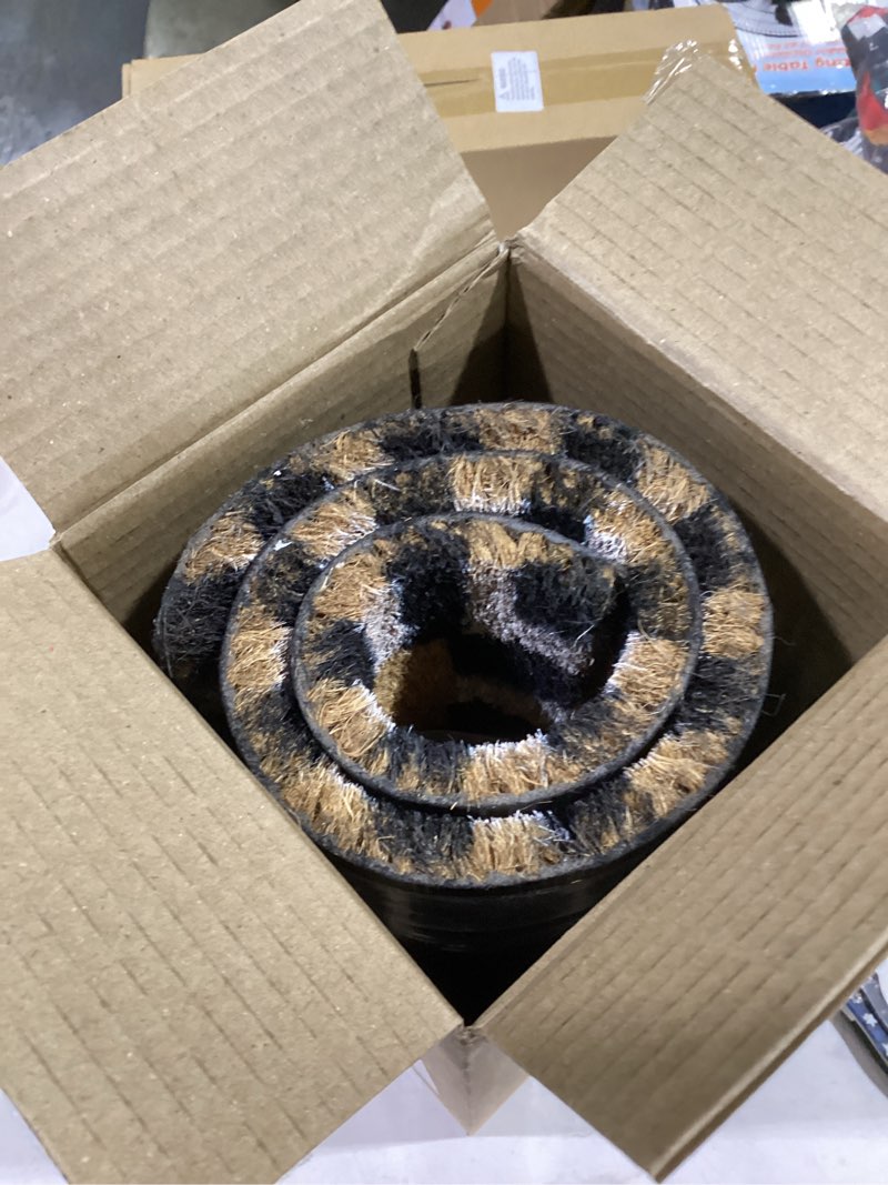 Condition photo showing New/Like New for Hey Boo Door Mat 30x17 Inch, Hey Boo Welcome Mat for Covered Outdoor Area, Coir Outdoor Halloween Decor, Halloween Doormat w/Non-Slip Backing