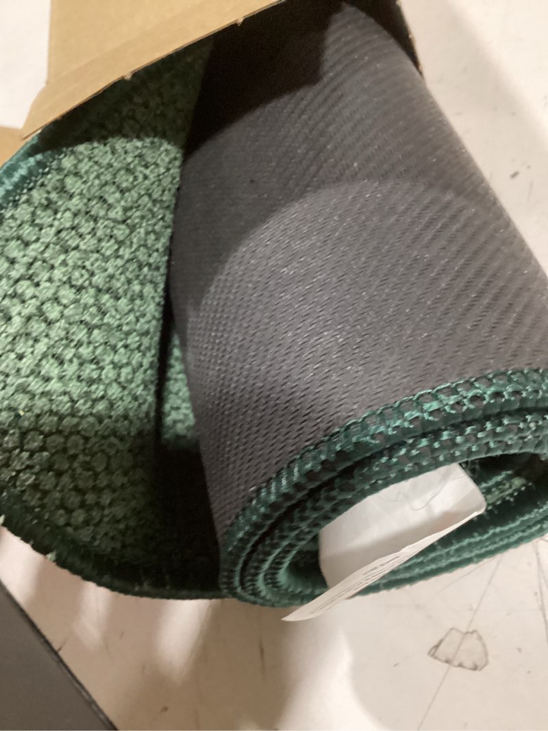 Condition photo showing Good Condition for bath mat,ultra thin bathroom runner rugs,large bath mats for bathroom,quick dry,non-slip,machine washable,low pile,bath rug,shower outside,sink,home decor accessories.green,1'5"x4'11"?17x59inch? green 1'5" x 4'11" (runner)