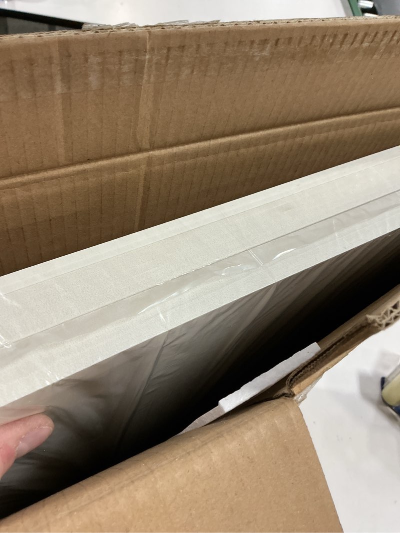 Condition photo showing New/Like New for Art3d 12-Pack Smooth Drop Ceiling Tile 2ft x 2ft - Fire-Rated, Waterproof, Reusable - Premium PVC, No Sag and Breakage - Cover 48 Sq. Ft, White 24*24 Square White 12