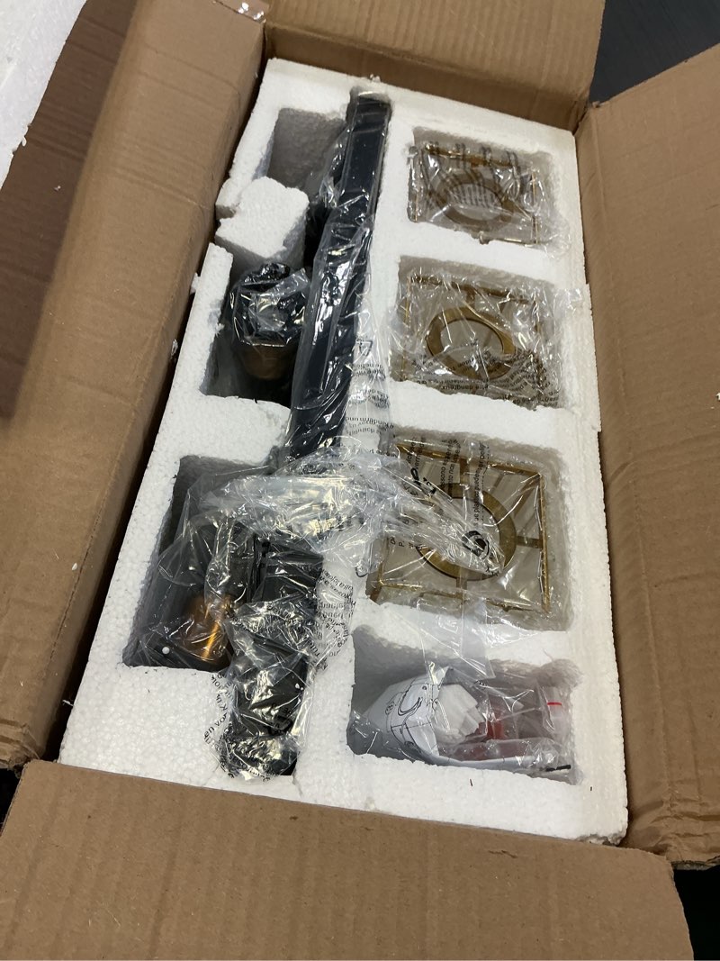 Condition photo showing item condition for Modern Crystal Bathroom Vanity Light 3-Light Brass Wall Light Fixtures Over Mirror Black and Gold Vanity Lighting for Bathroom Square Shade Brass Wall Sconce Black Gold-Square Shade 3-Light