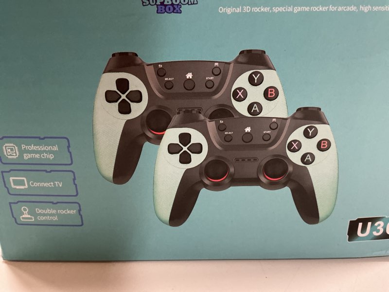 uwdfh retro gaming console, 2026 gaming stick pro, 50000 games -128gb, 4k hdmi output, and 2.4ghz wi