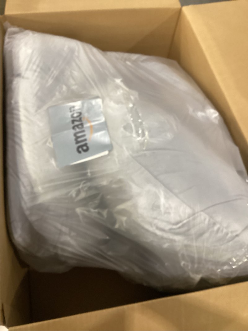 Condition photo showing As Is for MOON PARK Pregnancy Pillows for Sleeping - 57 Inch U Shaped Full Body Maternity Pillow with Removable Cover - Support for Back, Legs, Belly, Hips - Pregnancy Pillow for Women - Grey Grey Velvet Cover - 57 Inch