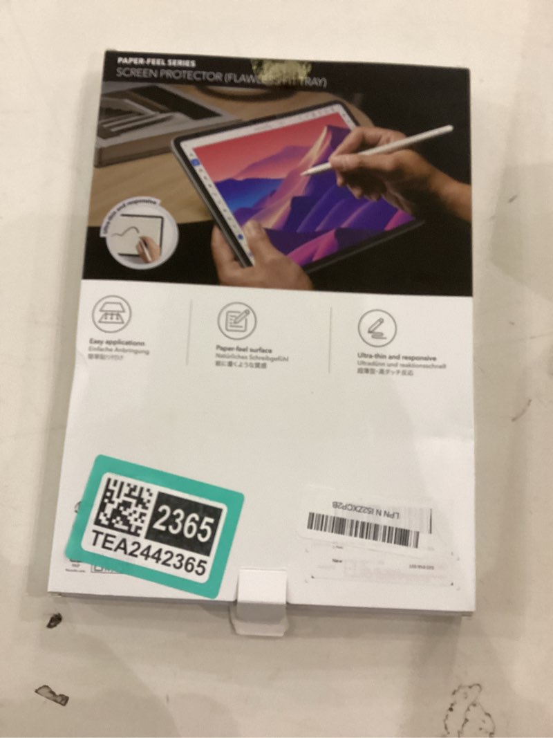 Condition photo showing New/Like New for ESR 2 Pack Paper-Feel Screen Protector for iPad Pro 11 Inch (M5/M4) 2025/2024, Write and Draw Like on Paper, with Easy Installation Tray, Anti-glare,Thin and Responsive 2 pack with flawless fit Pro 11'' (2025/2024)