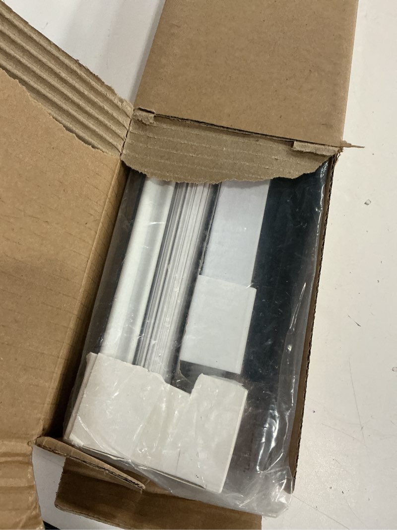 Condition photo showing New/Like New for lazblinds no tools no drill 1" vinyl mini blinds, cordless blinds for windows, light filtering horizontal window blinds & shades, 30" w x 36" h, white cordless-white 30" w x 36" h