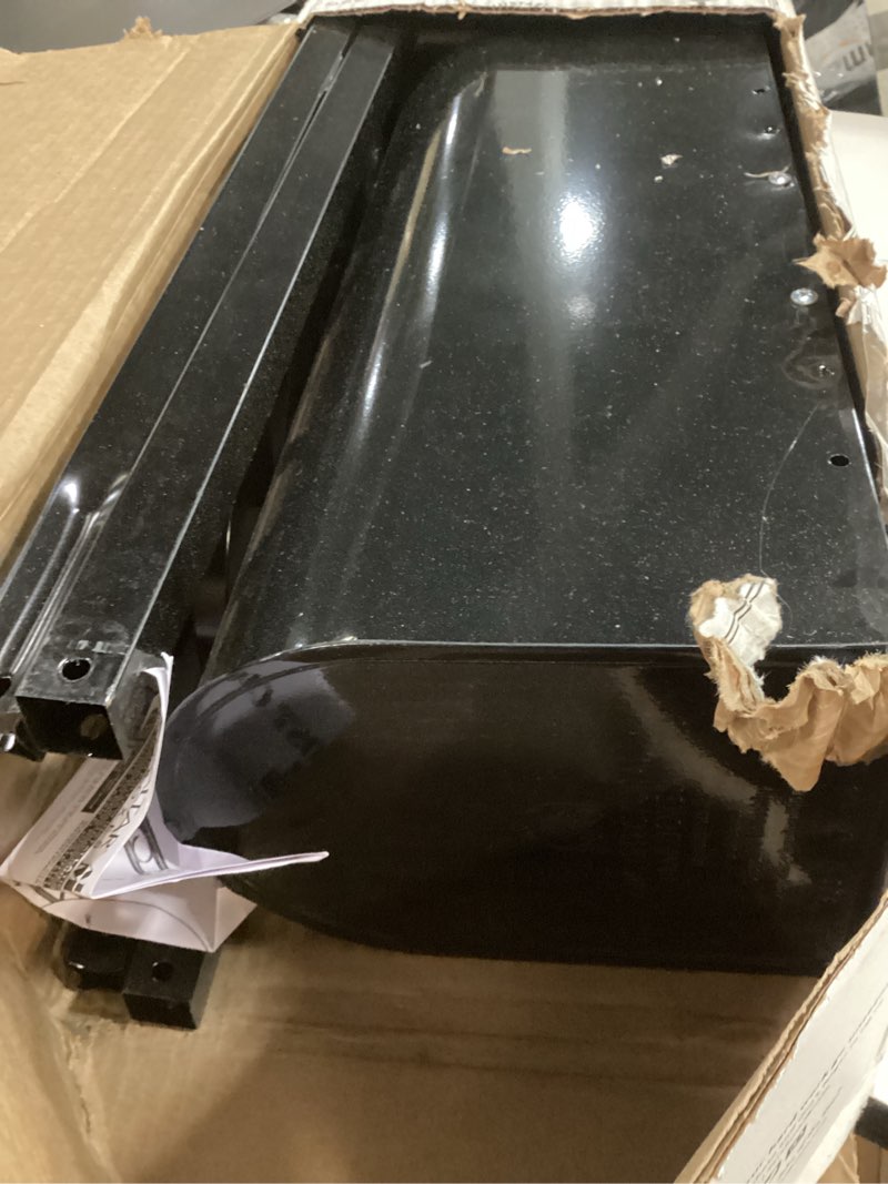 Condition photo showing As Is for architectural mailboxes mailbox-to-go weather-resistant steel metal mail box for outside with post, black, medium curbside mailbox, usps approved for residential delivery