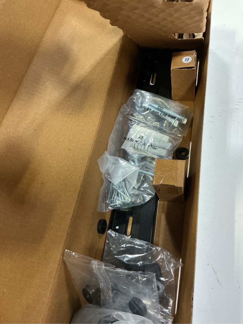 Condition photo showing As Is for utilitech fixed indoor wall tv mount fits tvs up to 65-in ( hardware included )