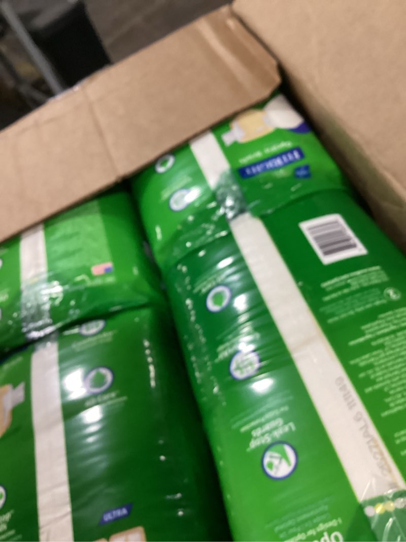 Condition photo showing Good Condition for fitright adult diapers, ultra heavy absorbency, xl (waist size 56in-64in), 20 count, optifit incontinence briefs for men and women, disposable, moisture-wicking, leak protection,