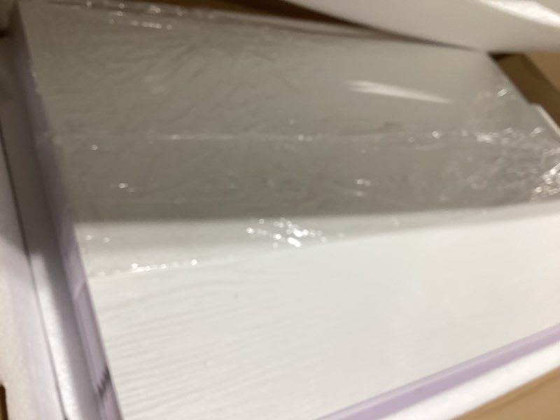 Condition photo showing Good Condition for wire rack covers for shelves, 24*12 inch wires shelf ccover, shelfs covers for wire shelving, easy to cut install wires shelf 0.31-inch thick moisture durable shelfs liner for kitchen, pantry white white 24w x 12d