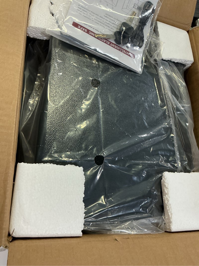 Condition photo showing Good Condition for 1.4 CUFT Small Fireproof Safe for Home Use, Security Personal Safety Box Fireproof Waterproof with Digital Keypad, Spare keys, Removable Shelf, Medium Safe Lock Box for Money, ID document, Dorm