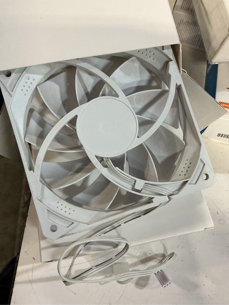 Condition photo showing New/Like New for asiahorse amici-5gt rgb pc fans, infinity mirror argb fans hdb bearing fan speeds up to 1800 rpm with 24 led lights, reverse blade fan compatible motherboard aura sync (not wireless connection) 120mmwhite-3packs reverse blade