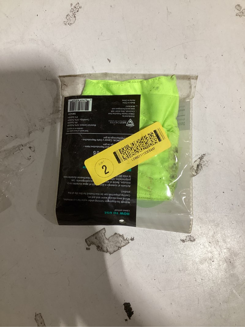 Condition photo showing Good Condition for Safety Works Yellow Polyester Bandana ( One size fits most )