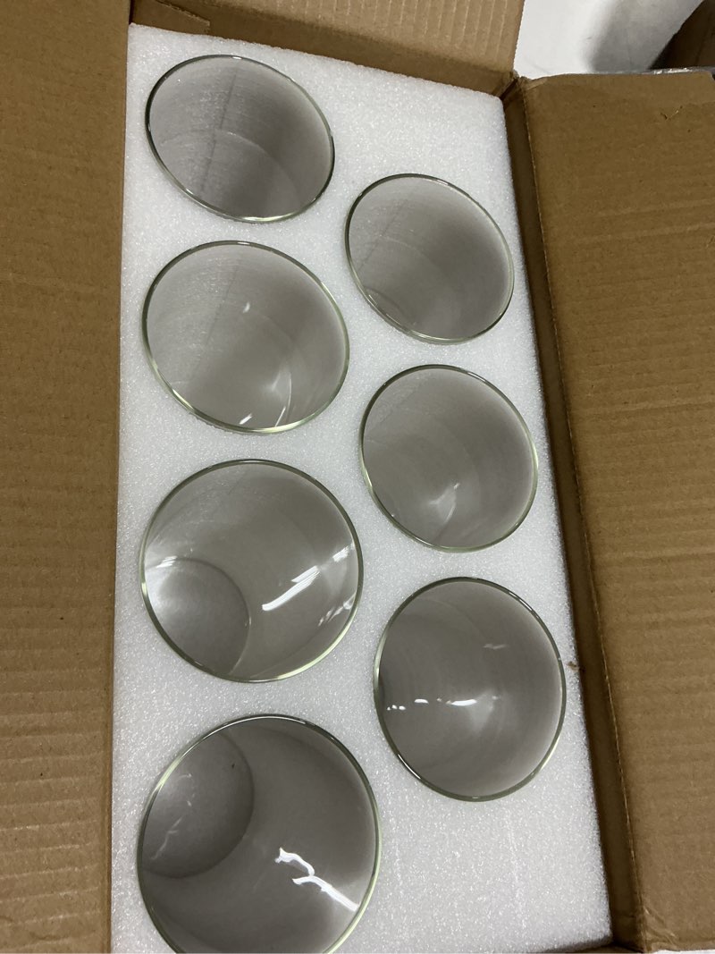 Condition photo showing Good Condition for 7pcs Glass Cylinder Vases for Centerpieces - 8 Inch Tall Glass Vases for Flower, Clear Flower Vase Bulk Floating Candle Vase for Table Centerpiece Wedding Home Décor 7 Pack 8 Inch