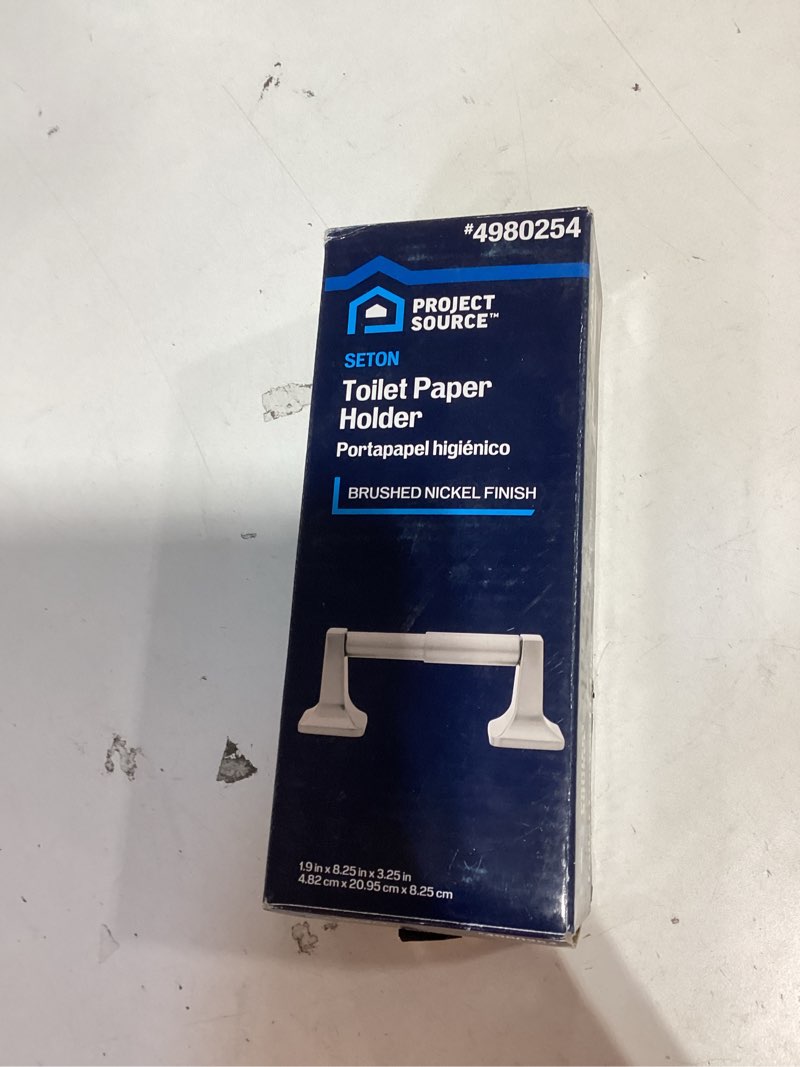 project source seton brushed nickel wall mount spring-loaded toilet paper holder 1 -rolls