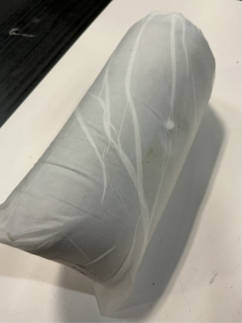 Condition photo showing New/Like New for cervical pillow for neck pain relief, ergonomic shark tail 60d high-density memory foam pillow, cooling tencel cover for side/back/stomach sleepers, neck support pillow with 3-5s slow rebound