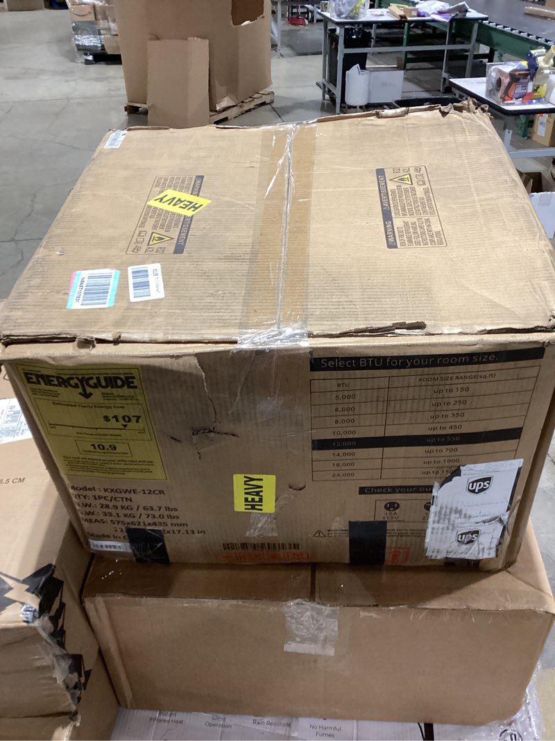 Condition photo showing Good Condition for 10,000 btu window ac unit, 115v cools 450 sq.ft spaces, remote control with 3 speeds & auto restart, for bedroom and living room, white 1 count (pack of 1)