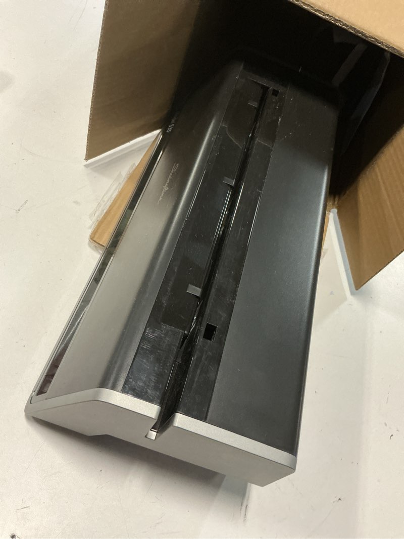 Condition photo showing Good Condition for swingline electric hole puncher 3 hole, 28 sheet capacity three hole punch 3 ring, jam resistant, touch screen, platinum (74535)
