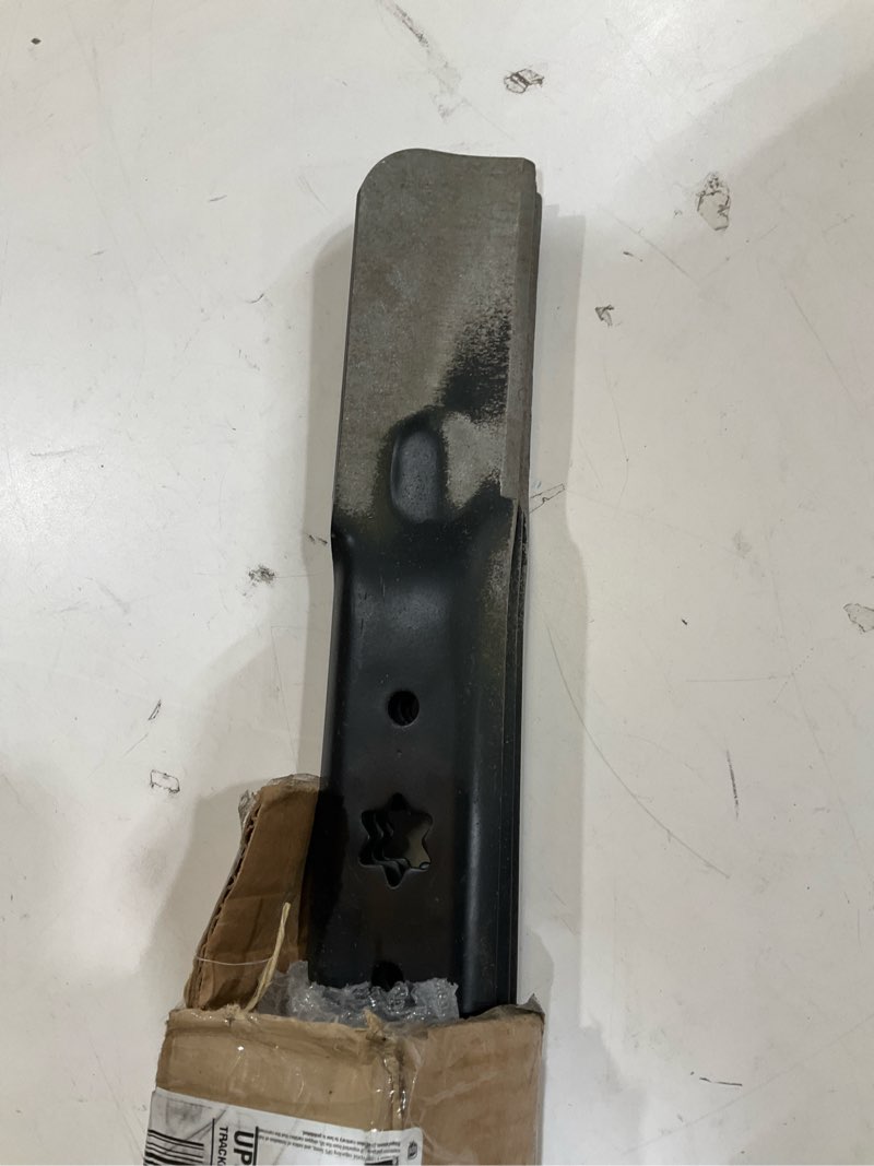 Condition photo showing As Is for grasscool zt1 54 inch mower blades replace cub cadet 942-05056a for ultima zt2 xt1 xt2 54'' zero turn tractor with 6 star hole 942-05056-x (high lift)