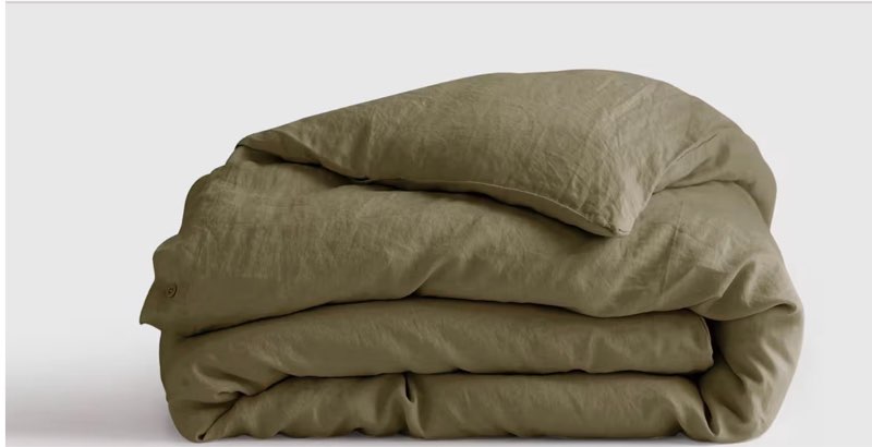 european linen duvet cover (full / queen )