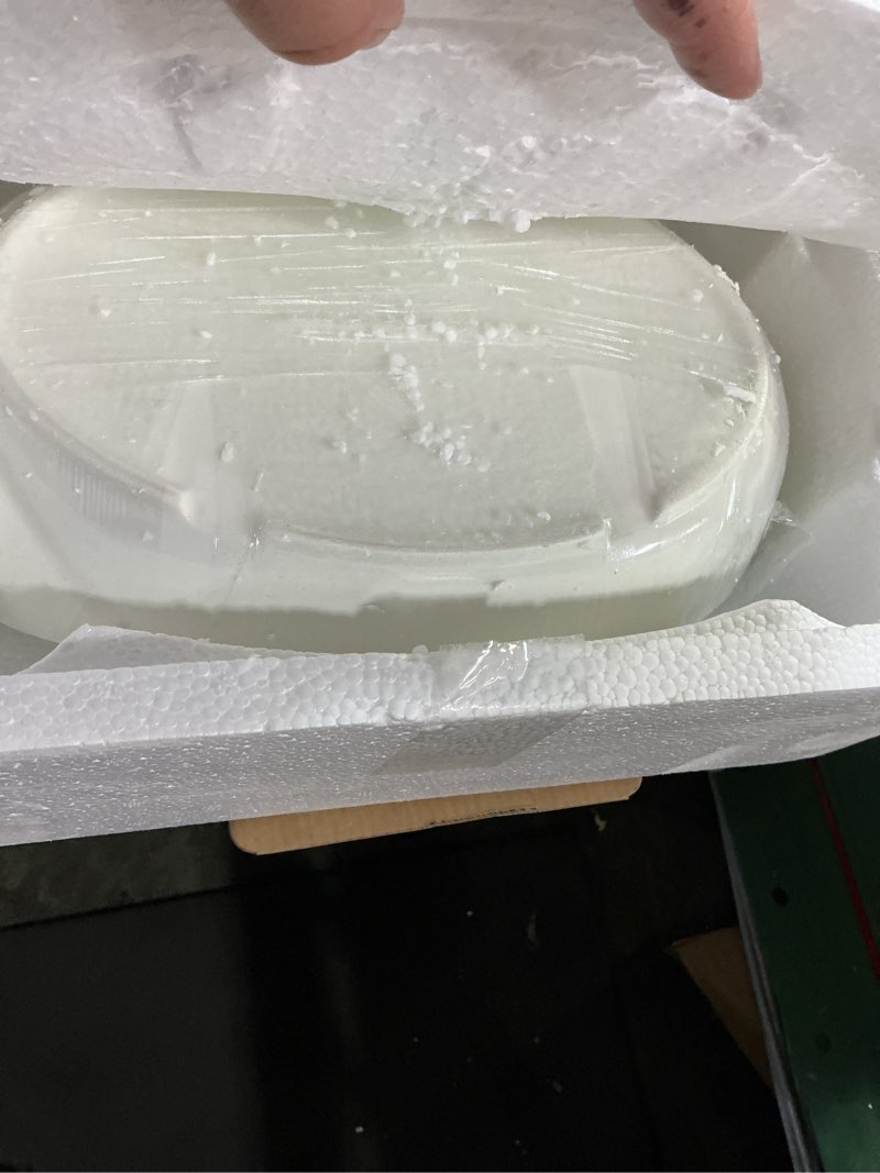 Condition photo showing Good Condition for Ceramic Fruit Bowl for Kitchen Counter - 3 Tier Fruit Basket with Metal Stand, Tiered Fruit Stand for Countertop, Snack, Nuts, Cake, Dessert, Cute (Gold, Large) Gold Large