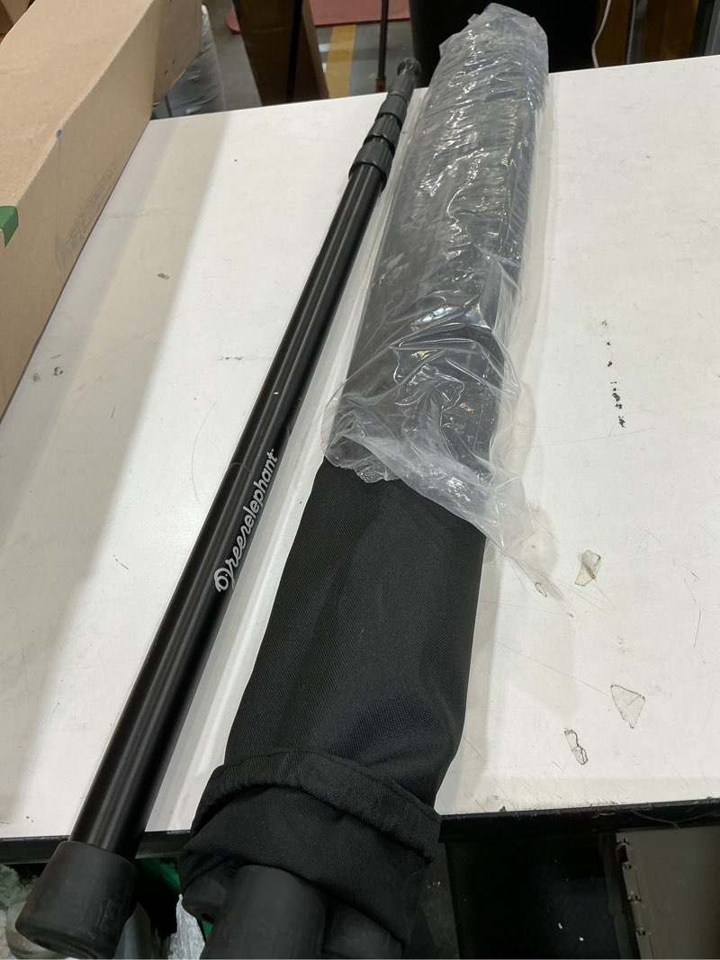 Condition photo showing As Is for green elephant camping tarp poles - adjustable aluminum telescoping tent poles for tarps, canopy & awning - heavy duty collapsible pole set of 4 - extends 8ft, shrinks to 2ft - caravan & beach shade 4 poles