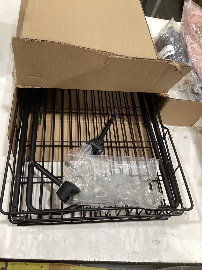Condition photo showing Good Condition for cididu rolling utility cart for small space, 2 tier rolling cart with locking wheels, metal kitchen cart trolley, rolling organizer cart storage shelf with handle for home bedside bathroom office