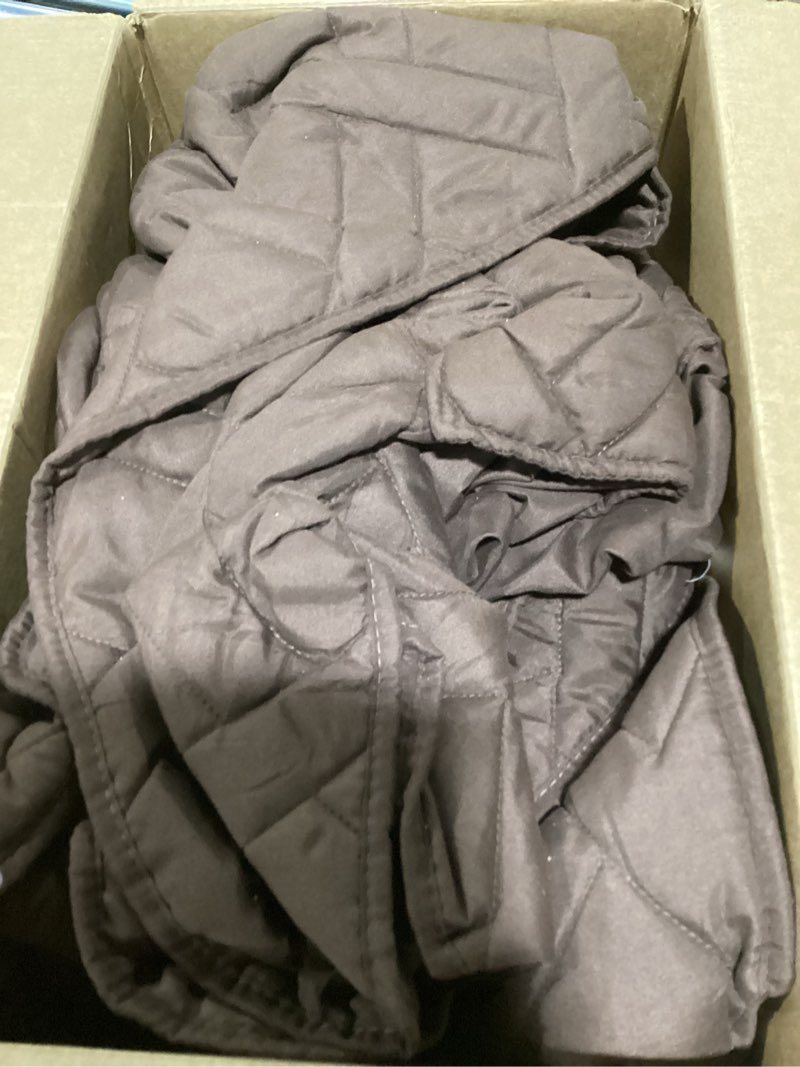 Condition photo showing Good Condition for horimote home quilt set king size chocolate, classic geometric diamond stitched pattern, ultra soft 