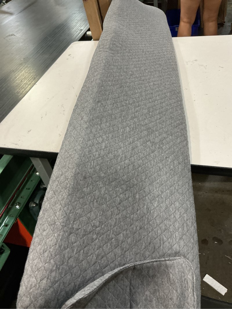Condition photo showing As Is for euhams queen size bed wedge pillow for headboard bed gap filller/mattress gap filler (0-7") - wedge pillow headboard triangle foam pillows wedges between headboards mattress (grey,60"x10"x6") grey queen?60"x10"x6"?