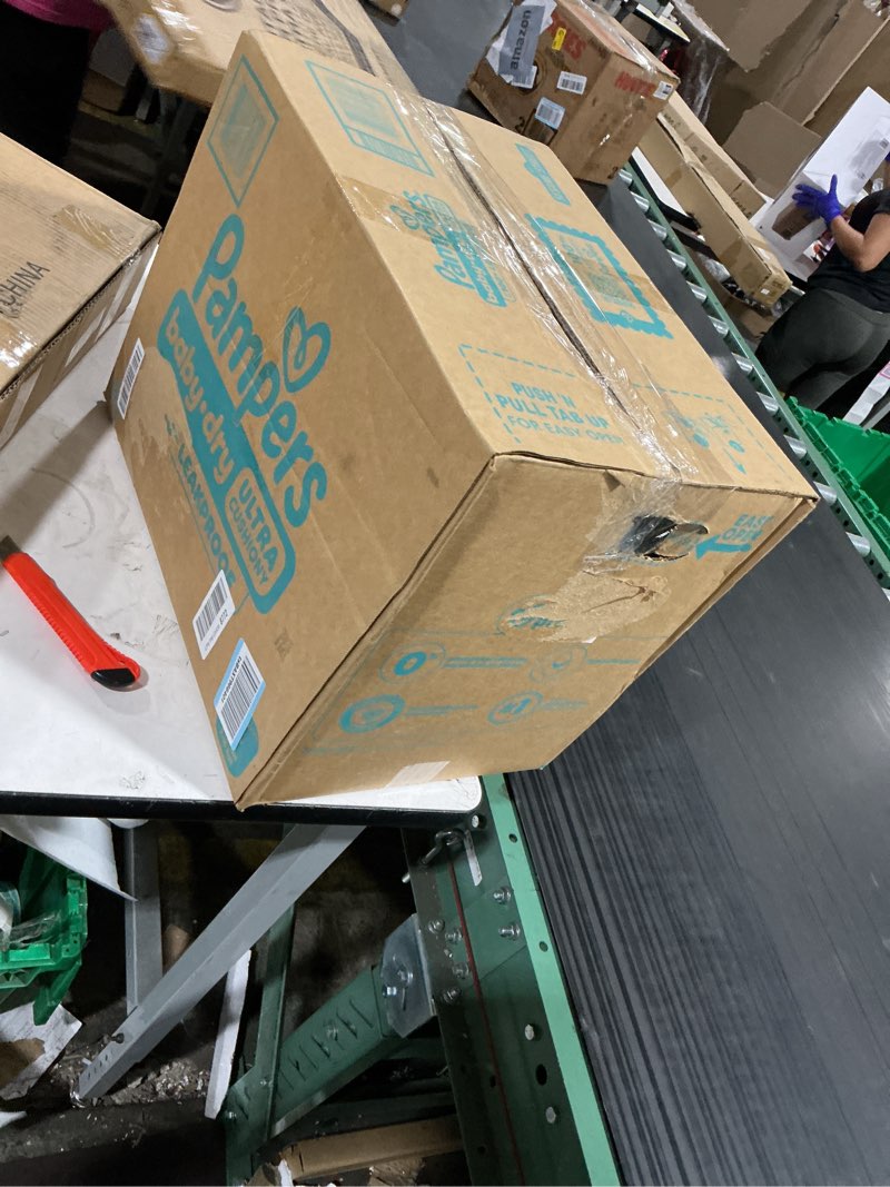 Condition photo showing New/Like New for pampers diapers - baby dry - size 4, 186 count, absorbent disposable infant diaper (packaging may vary) size 4 186