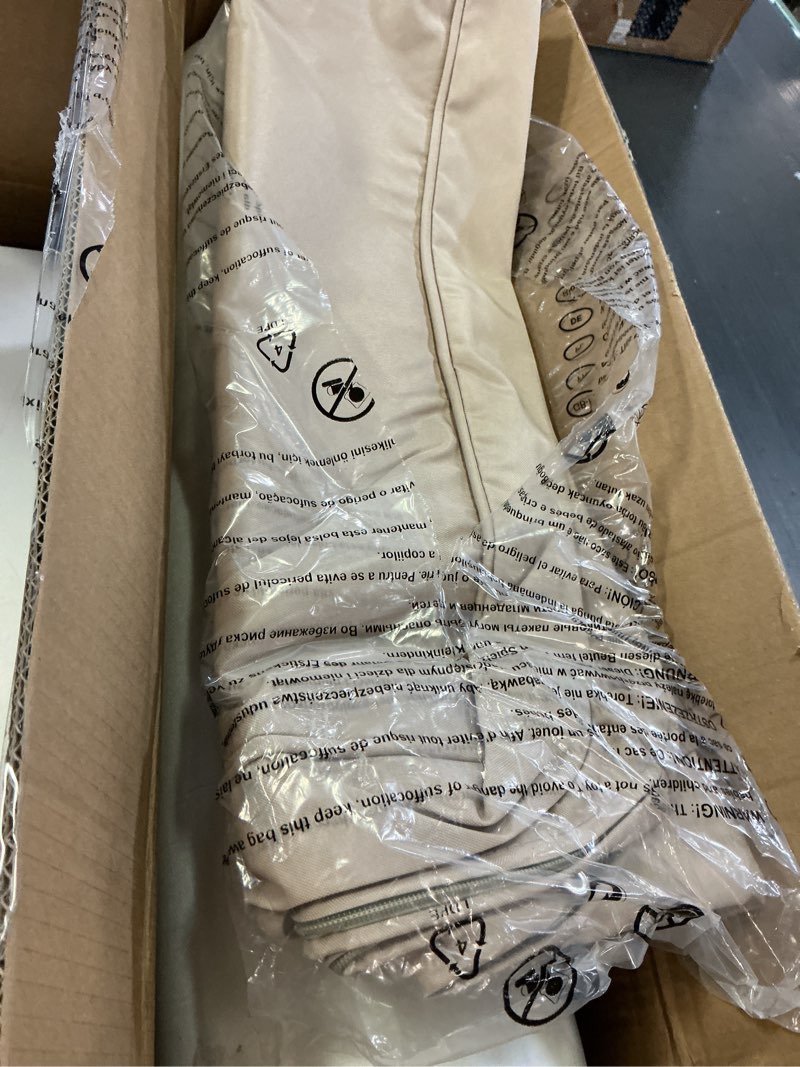 Condition photo showing Good Condition for 24x24 inch outdoor cushions for patio furniture water resistant patio chair cushions 2-year fade resistant deep seat cushions, replacement cushions for outdoor furniture (beige) beige 25” l x 24” w x 4.7” h