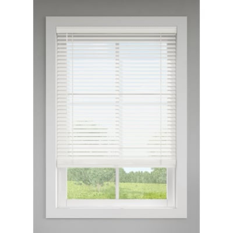  LEVOLOR Trim+Go 2-in Slat Width 35-in x 64-in Cordless White Faux Wood Room Darkening