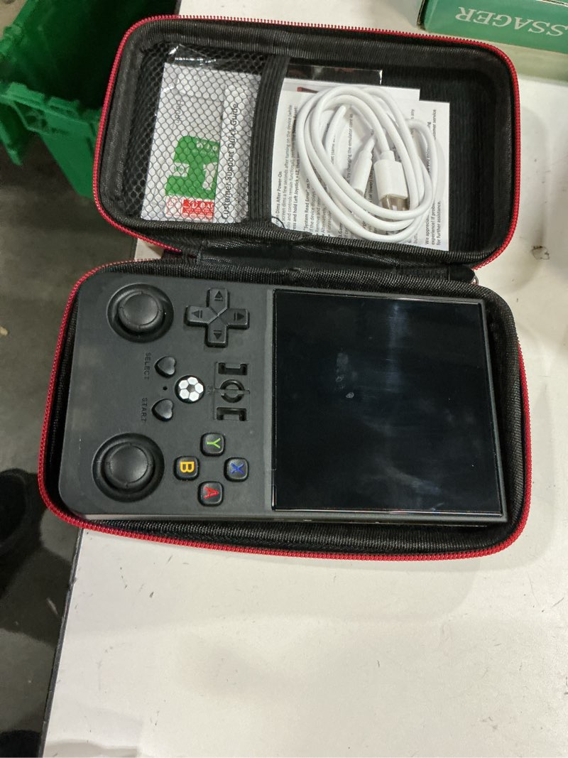 Condition photo showing Good Condition for R36MAX Handheld Game Console, 40000+ Games Retro Gaming Console, 256GB TF Card Mini Retro Video Console, 4000mAh Rechargeable 4.0" IPS HD Screen Portable Pocket Arcade (Transparent Black)