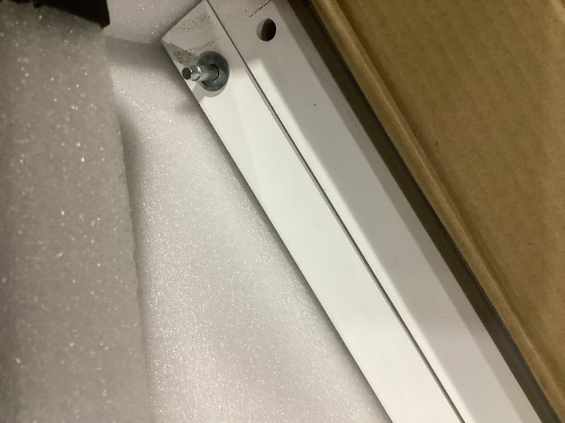 Condition photo showing Good Condition for JUBEST Bifold Doors, 6 Panel Primed Bifold Closet Doors for 36"x80" Door Opening, Modern White Hollow Core Bi-Fold Door Slab with Hardware Kit & Knob, Widely Used, Primed 35 2/5" x 78 2/5"