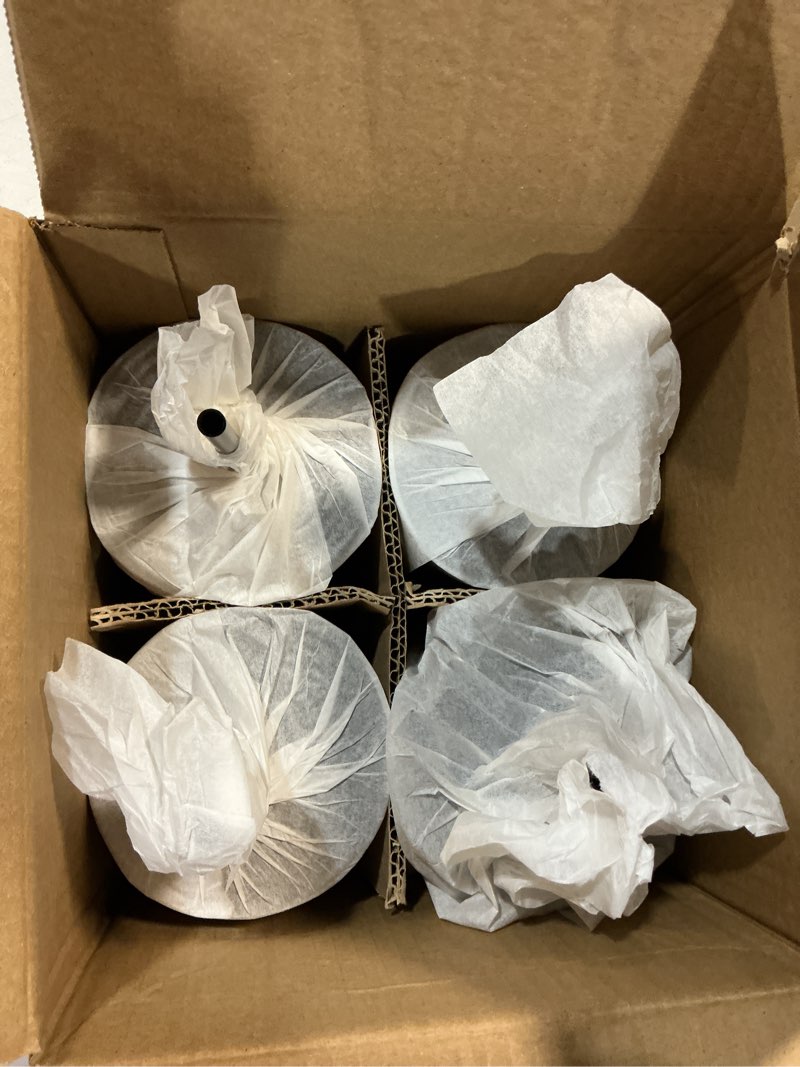 Condition photo showing New/Like New for (4 of pack )starbucks shiny black pleated cup winter 2024 16oz cold cup