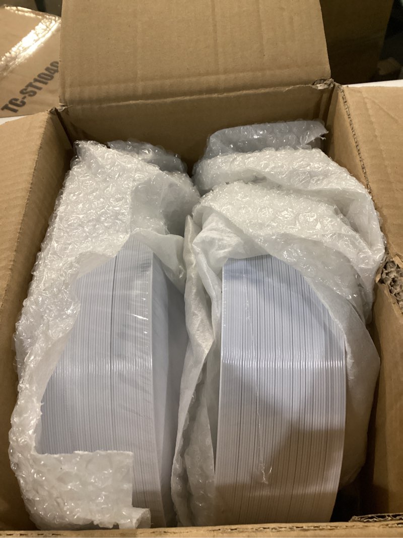 Condition photo showing New/Like New for goodluck 100pcs silver plastic plates, 10.25 inch dinner plate with silver rim, heavy duty disposable plastic plates for party, wedding, birthday & daily use silver 10.25 inch