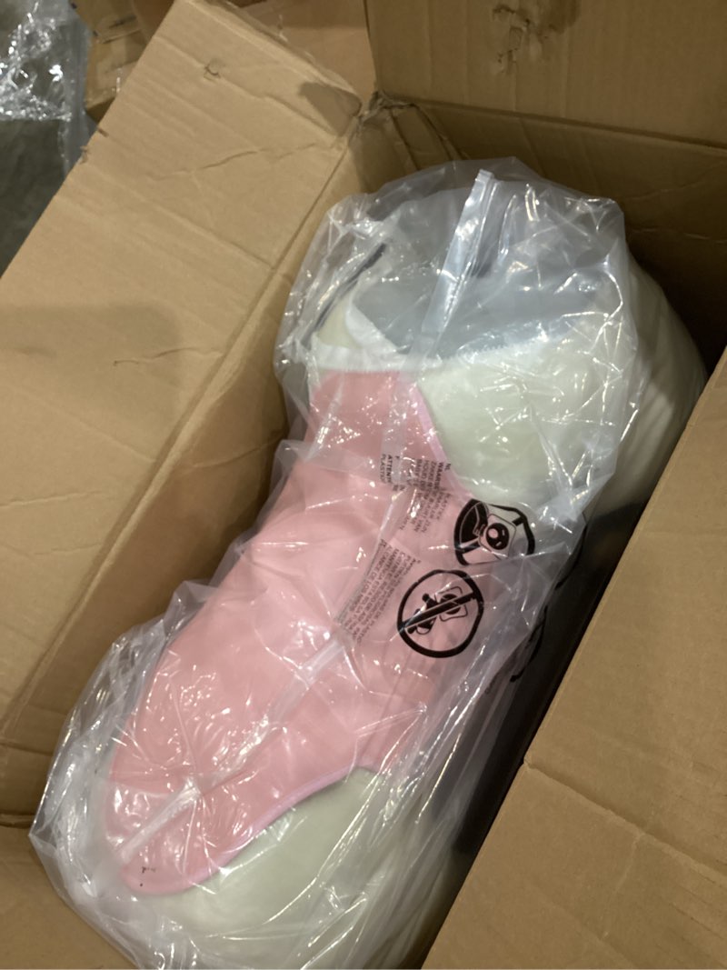 Condition photo showing Good Condition for ride on unicorn toys, kids ride on horse riding horse toys ride on toys for 4-9 years old, premium plush animals toys walking horse with wheels 33.46" l x 11.81" w x 35.83" h